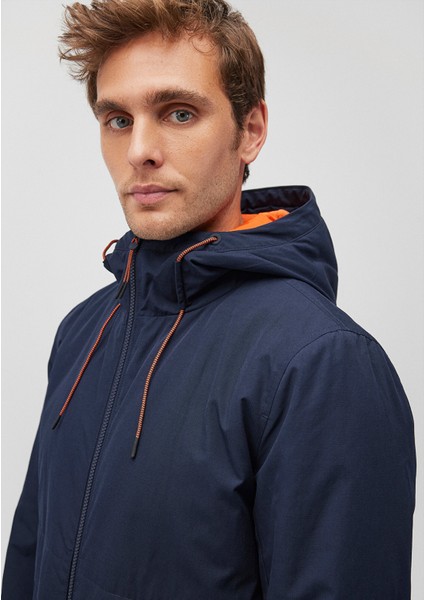 Kapüşonlu Lacivert Ceket 0110268-86623