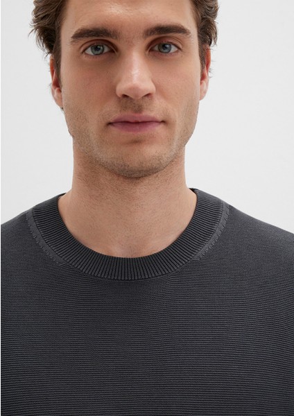 Bisiklet Yaka Antrasit Kazak 0710197-80106