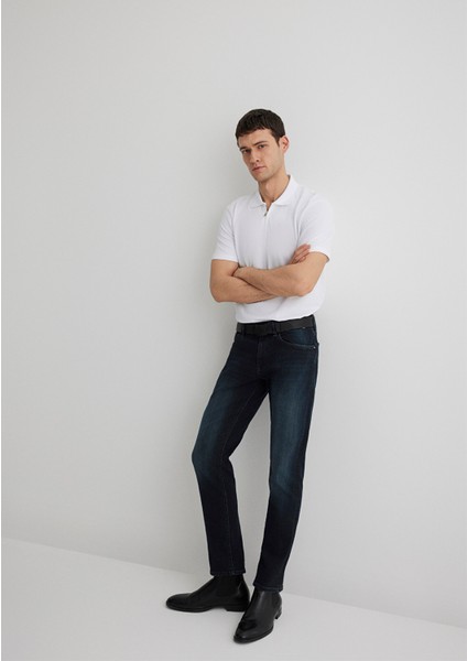 Marcus Lux Black Puslu Koyu Mavi Jean Pantolon 0035188545