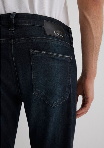 Marcus Lux Black Puslu Koyu Mavi Jean Pantolon 0035188545