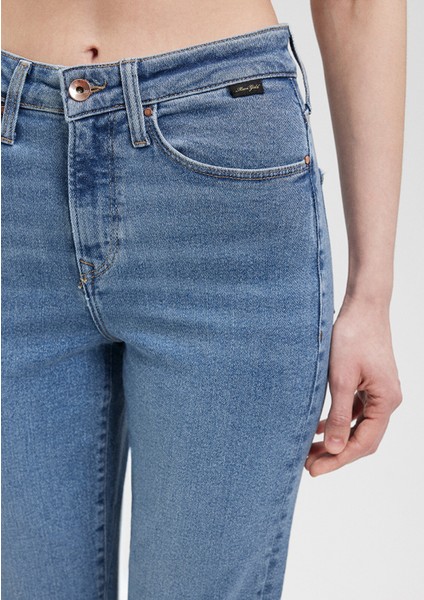 Cindy Gold Shape Gölgeli İndigo Mavisi Jean Pantolon 100277-33555