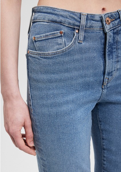 Cindy Gold Shape Gölgeli İndigo Mavisi Jean Pantolon 100277-33555