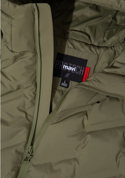 Kapüşonlu Haki Ceket 0110368-71559