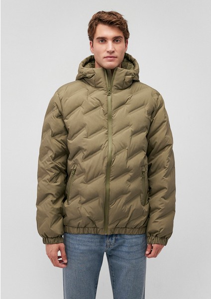 Kapüşonlu Haki Ceket 0110368-71559