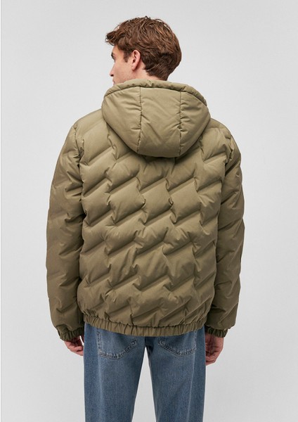 Kapüşonlu Haki Ceket 0110368-71559