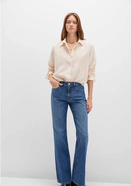 Bej Tencel Tm Liyosel Gömlek 1211373-70005