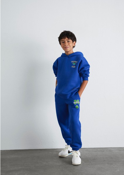 Minecraft Baskılı Mavi Eşofman Altı 6010027-70896