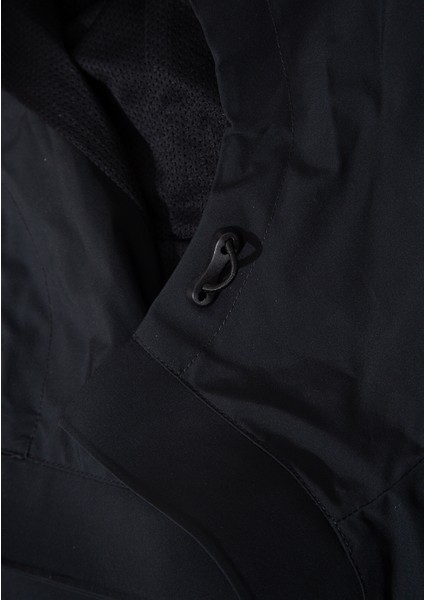 Su İtici Kapüşonlu Siyah Ceket 0110348-900