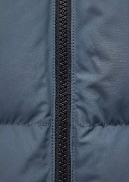 Kapüşonlu Lacivert Şişme Mont 0110349-70501