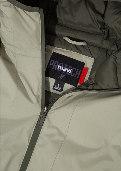 Su İtici Yeşil Şişme Mont 0110354-71481