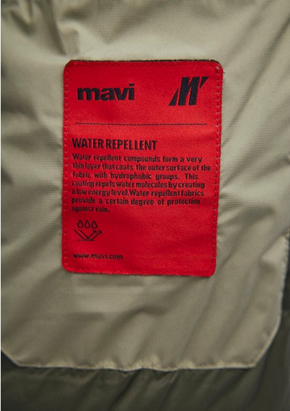 Su İtici Yeşil Şişme Mont 0110354-71481