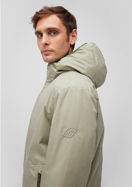 Su İtici Yeşil Şişme Mont 0110354-71481