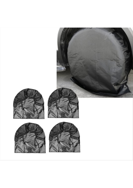 4pcs Araç Tekerlek Lastiği Kapağı Su Geçirmez Uv Kapak Tekerlek Lastiği Koruyucu Kapak Rv Araç Kamyonu 30-32 Inç Tekerlek Lastiği (Yurt Dışından) indirimleri