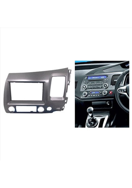 Honda Civic Için 2x 2006-2011 Stereo Radyo Çift 2 Din Dash Kit Fasya Dash Panel Trim-Rhd (Yurt Dışından) fiyatları