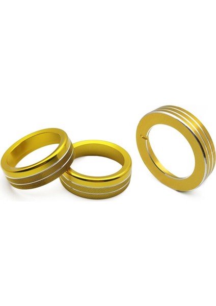 Orta Konsol Ses Far Topçası Dekoratif Yüzük Iç Düğme Halkası Ford Mustang Için Otomatik Aksesuarlar 15-20 Altın (Yurt Dışından)