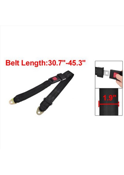 4x Siyah Ayarlanabilir Iki Nokta Otomatik Araç Güvenliği Emniyet Kemeri Kova Emniyet Belmeliği (Yurt Dışından) fiyatları