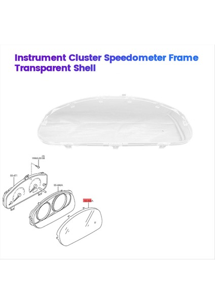 Mazda 6 2002-2007 GG6A5555447 GJ6A-55-447 Göstergeler Şeffaf Kabuk (Yurt Dışından) fırsatları