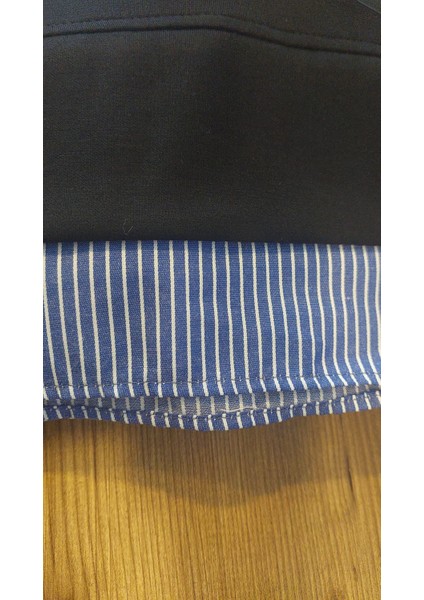 Alt Üst Scuba Kumaş Gömlek Detaylı Pantolonlu Tesettür Takım