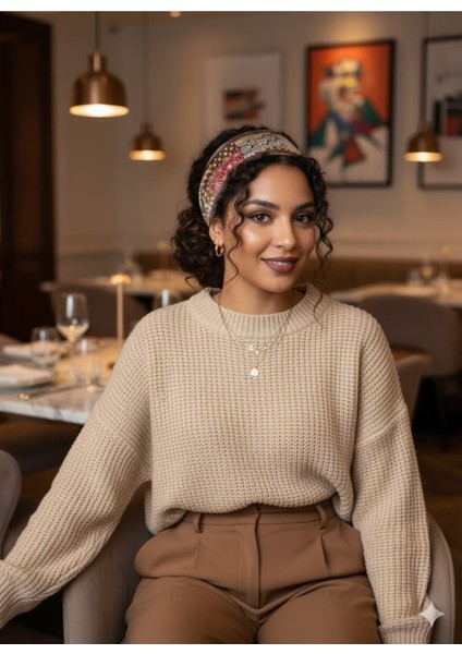 Kahve Zerafeti Fular Bandana Estascarf 100 x 9 cm fiyatları