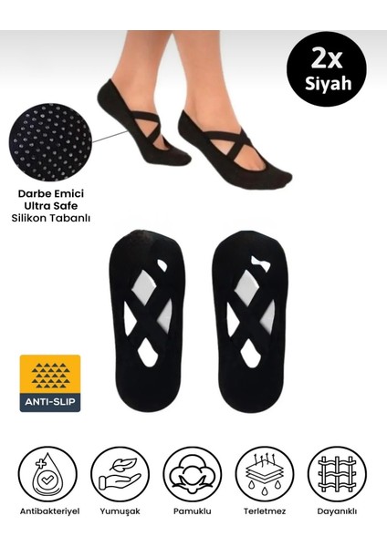 2'li Profesyonel Pilates Yoga Kaydırmaz Silikonlu Çorap fiyatları