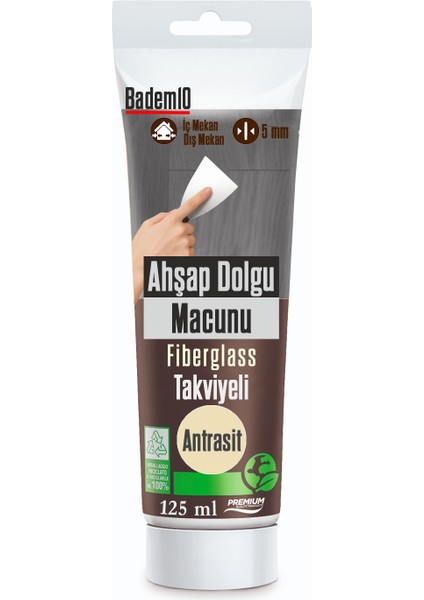 Ahşap Parke Tamir Macunu Antrasit Renk Mobilya Masa Dolgu Çatlak Çizik Giderici 125 ml Kullanım Hazır indirimleri