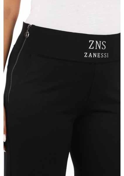 Büyük Beden Toparlayıcı Taşlı Kemer Yüksek Bel Taş Detaylı Geniş Paça Örme Kadın Pantolon fiyatları