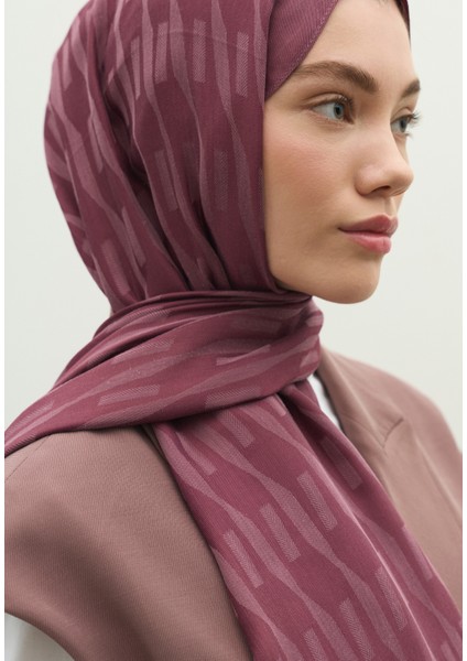 Nara Pamuk Floş Jakarlı Şal Şakayık modelleri