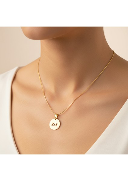 14 Ayar Altın Kolye Ucu F&z GM11578 0.5 gr