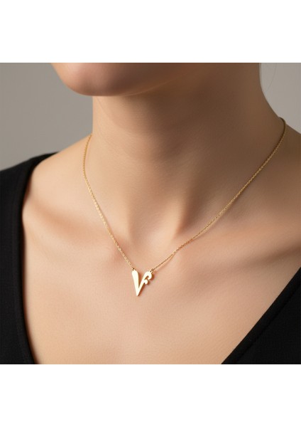 8 Ayar Altın Kolye Ucu F&v GM11541 0.5 gr