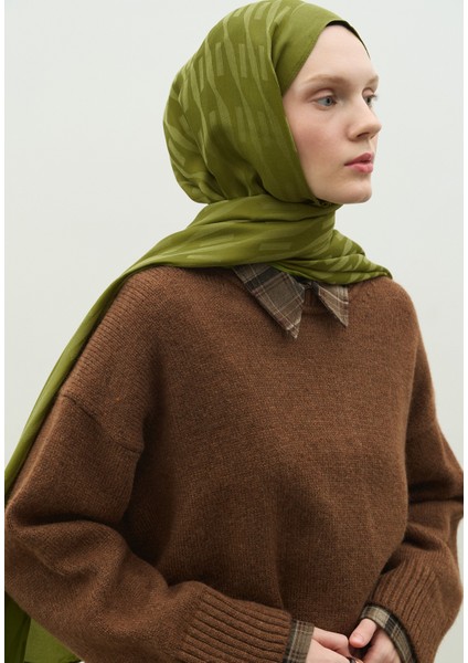 Nara Pamuk Floş Jakarlı Şal Orman modelleri