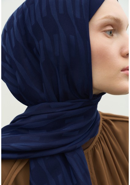 Nara Pamuk Floş Jakarlı Şal Gece Mavisi fırsatları