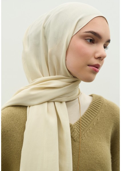 Nara Pamuk Floş Jakarlı Şal Bej fiyatları