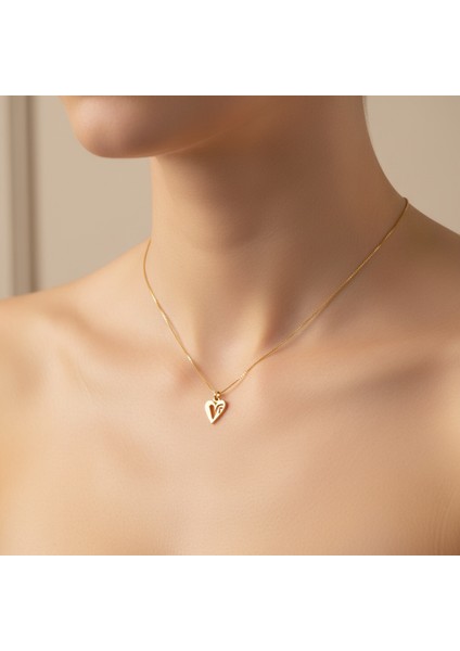 14 Ayar Altın Kolye Ucu F&v GM11546 0.5 gr