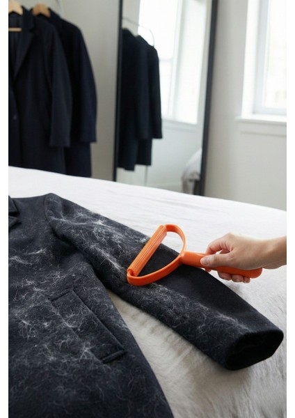 Evcil Hayvan Tüy Toplama ve Tiftik Giderme Aparatı - Kıyafet & Koltuk Kazak Tüy Temizleyici