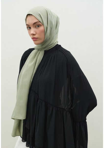 Nara Pamuk Floş Jakarlı Şal Mint Yeşili fiyatları