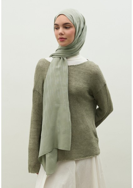 Nara Pamuk Floş Jakarlı Şal Soğuk Gri fırsatları