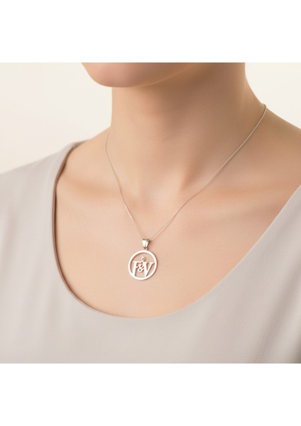925 Ayar Gümüş Kolye F&v SM11547