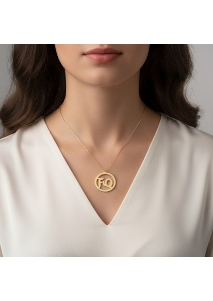 8 Ayar Altın Kolye Ucu F&q GM11492 1 gr