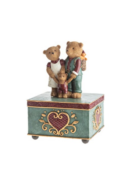 Isidora Müzik Kutusu Vintage Tarzı Polyester Renkli Dekoratif Tasarım fiyatları