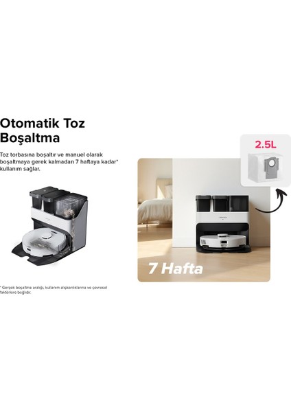 S7 Max Ultra Beyaz Akıllı Robot Süpürge(Ithalatçı Garantili) modelleri