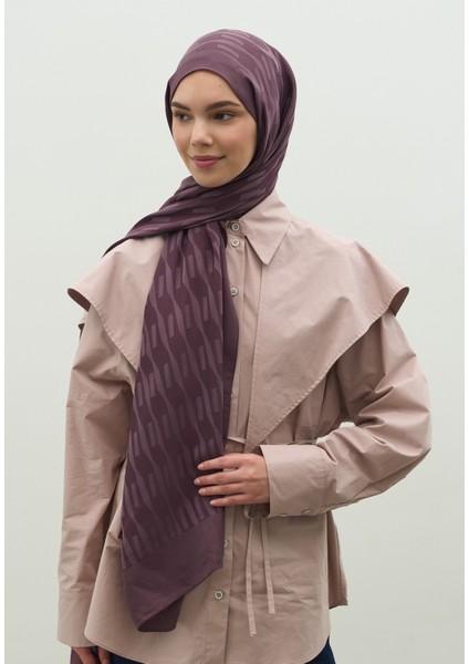 Nara Pamuk Floş Jakarlı Şal Mürdüm fiyatları