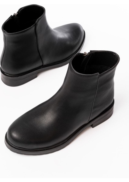 ZRİN165-204 Premium Siyah Fermuarlı Günlük Kadın Bot indirimleri