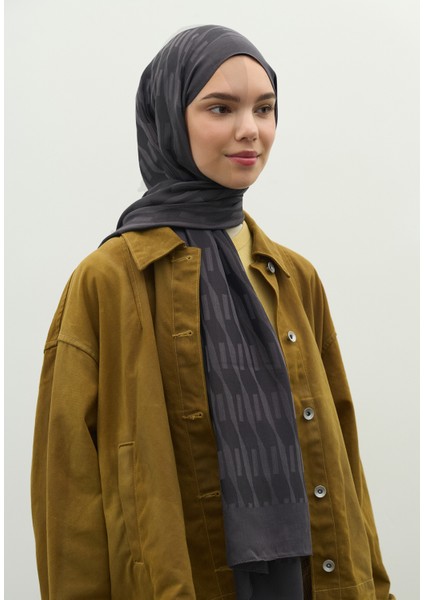 Nara Pamuk Floş Jakarlı Şal Füme modelleri