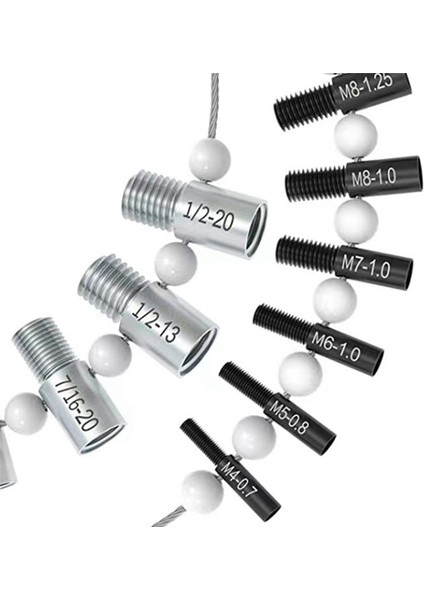 Taşınabilir Iplik Test Cihazı Cıvata Somun Vidası Cıvata Somun Vidası Kontrol Denetleyicisi 26 Erkek/dişi Boyutu Ölçüm Ölçüm Alet Kiti (Yurt Dışından) fırsatları