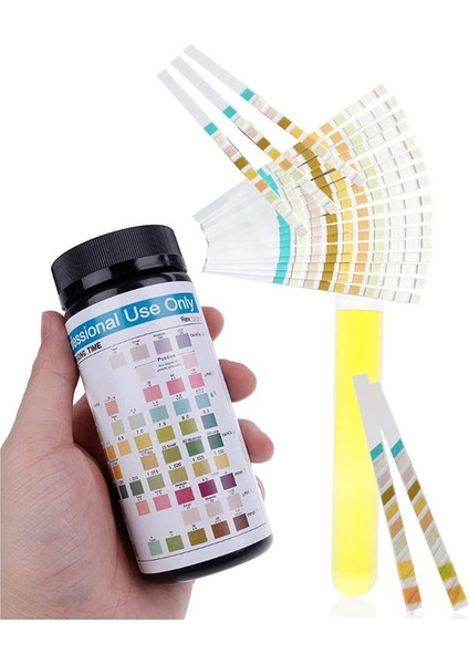 Analiz Kağıdı Şeritleri 10'u 1 Arada, 100 Yaprak Hafif (Yurt Dışından)