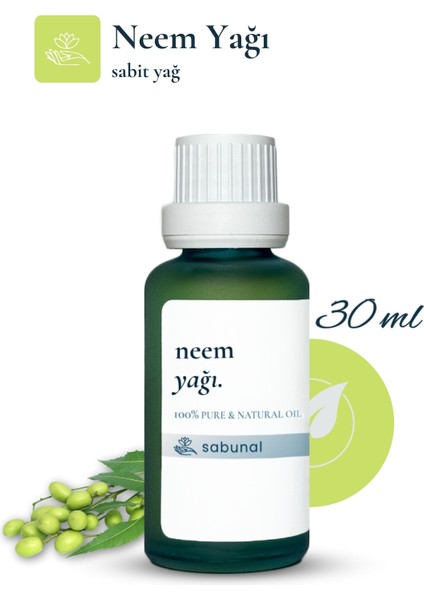 Neem Yağı 30 ml - Doğal Cilt ve Saç Bakım Yağı