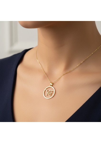 8 Ayar Altın Kolye Ucu F&y GM11568 1 gr