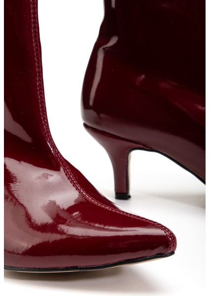 SYT-2025 Bordo Rugan Günlük Kadın Çizme indirimleri