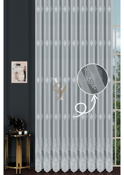 TT24187 Tül Perde V-Ekru