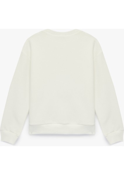 Uzun Kollu Bisiklet Yaka Pullu Payetli Yılbaşı Temalı Sweatshirt fiyatları